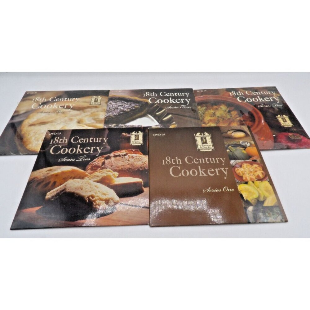 18th Century Cookery DVD Set of 5 Series 1-5 Vol 4-8 Jas Townsend & Son